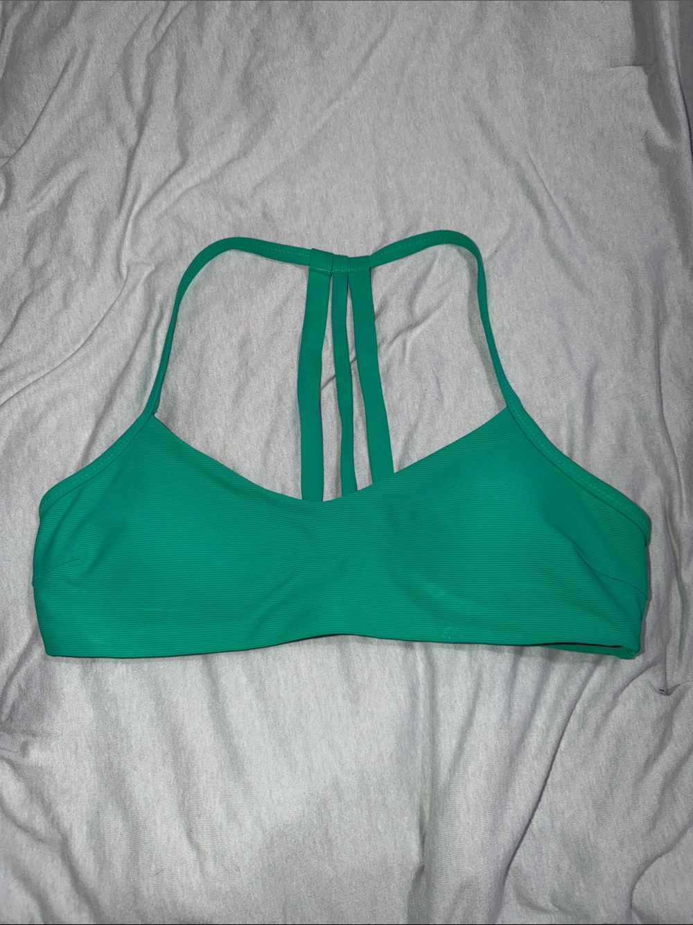 Athleta Women's Green Strappy Back Bikini Top